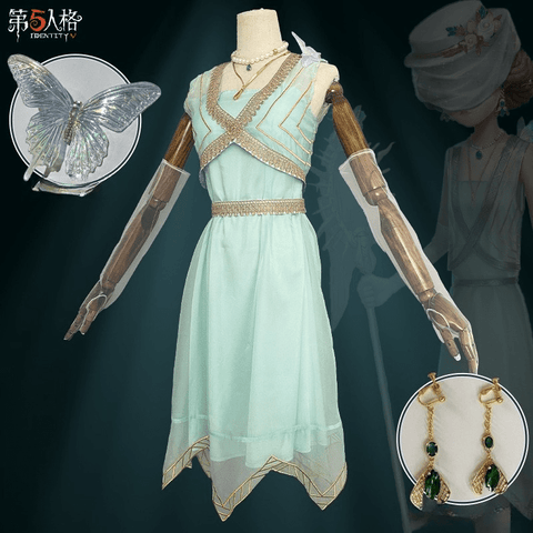 Identity V Entomologist Botanist Professor Cosplay Costume Full Set Women Outfit - Coscosmos
