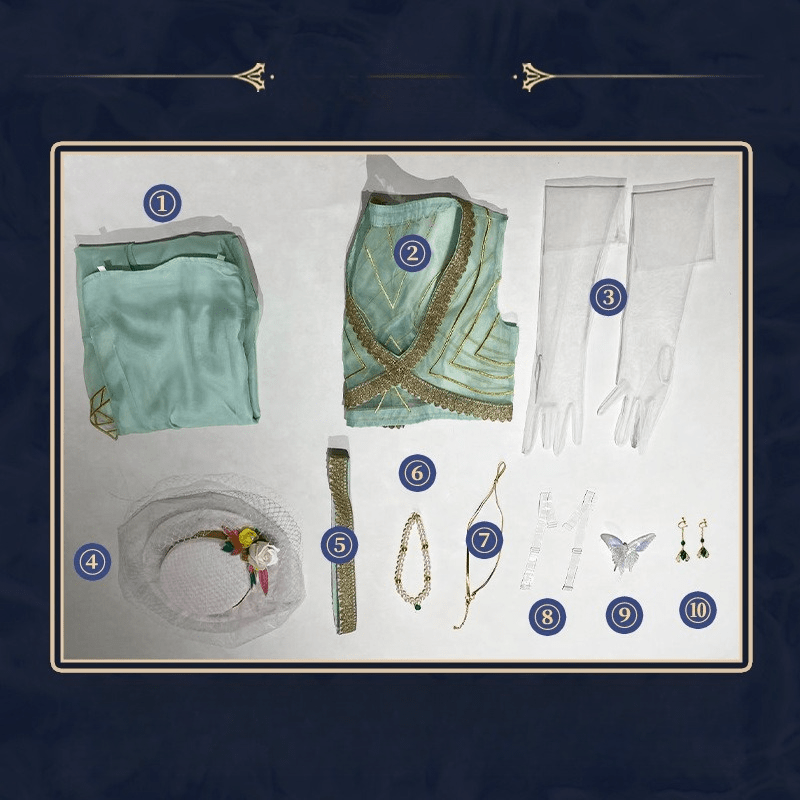 Identity V Entomologist Botanist Professor Cosplay Costume Full Set Women Outfit - Coscosmos