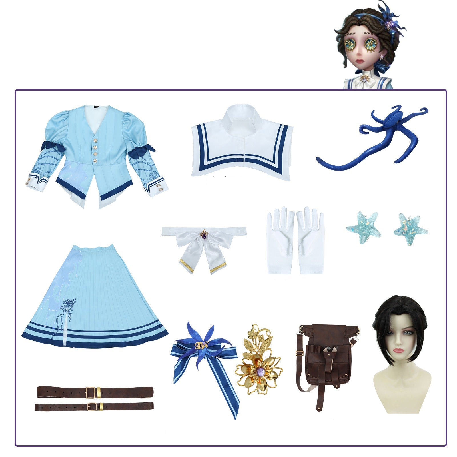 Identity V “Eternal Flower” Doctor S - Tier Costume Cosplay Metal Headpiece – Premium Game Character Accessory for Cosplayers - Coscosmos