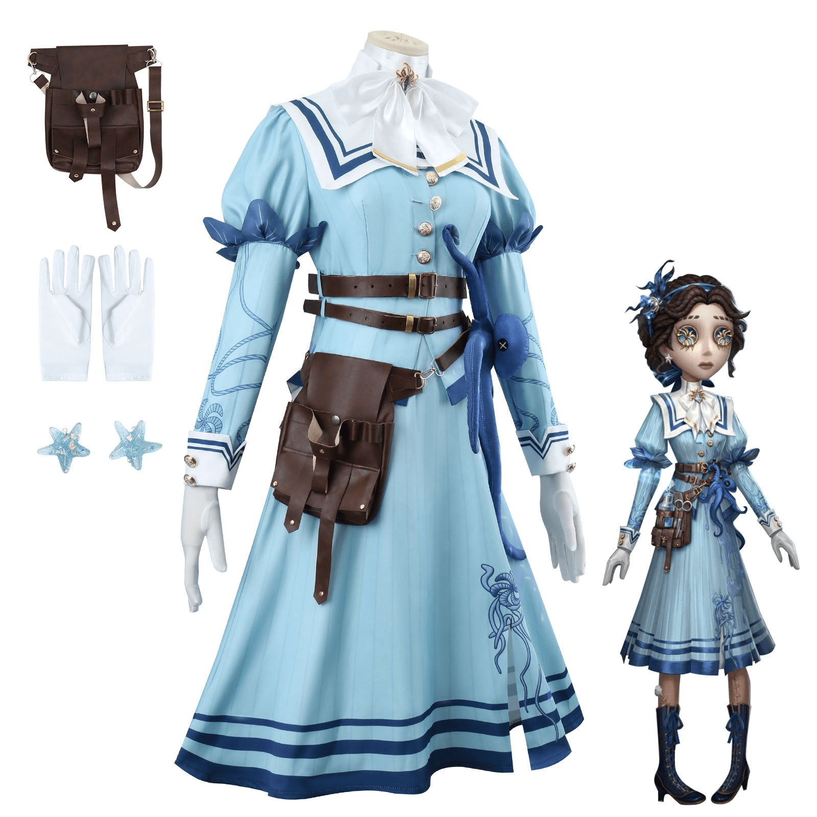 Identity V “Eternal Flower” Doctor S - Tier Costume Cosplay Metal Headpiece – Premium Game Character Accessory for Cosplayers - Coscosmos