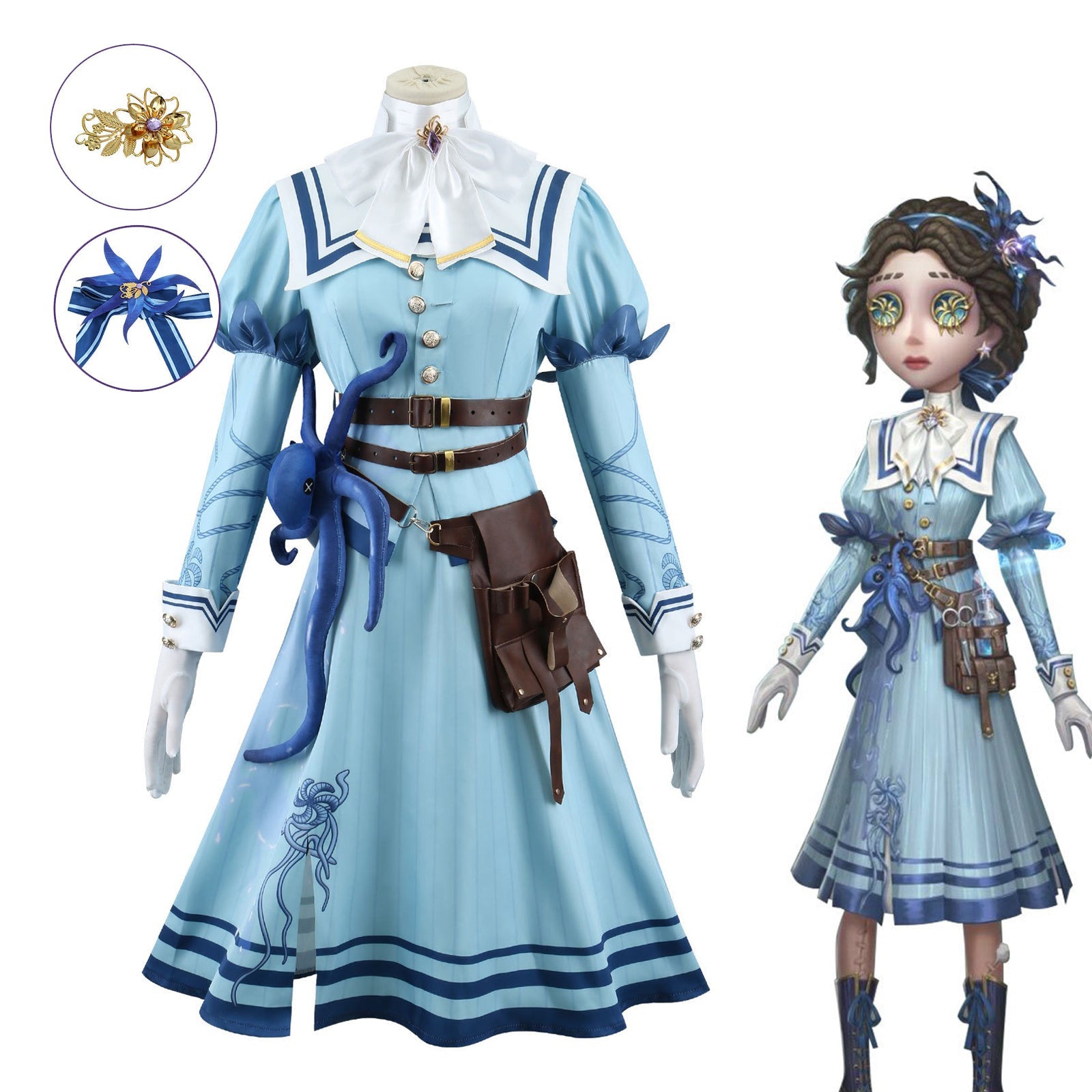 Identity V “Eternal Flower” Doctor S - Tier Costume Cosplay Metal Headpiece – Premium Game Character Accessory for Cosplayers - Coscosmos