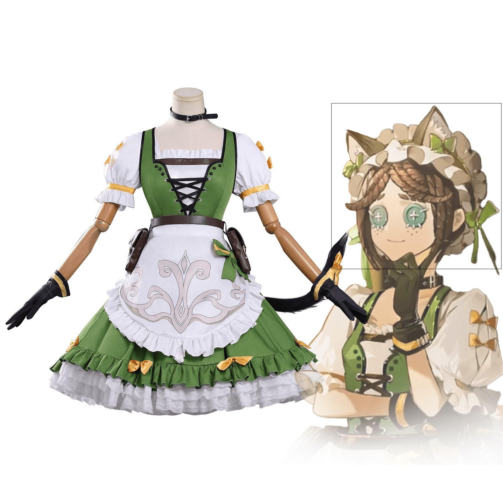 Identity V Gardener Cosplay Costume – Xiaomang Perfect Wrap Collaboration Prop Maker Gardener Cosplay Anime Costume - Coscosmos