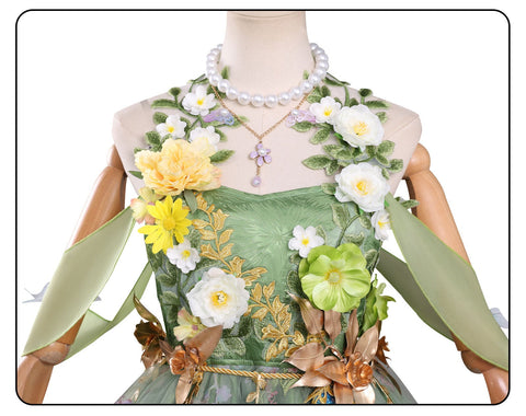 Identity V Gardener’s Nymph Award Costume – Gardener’s Everlasting Summer Cosplay Outfit - Coscosmos