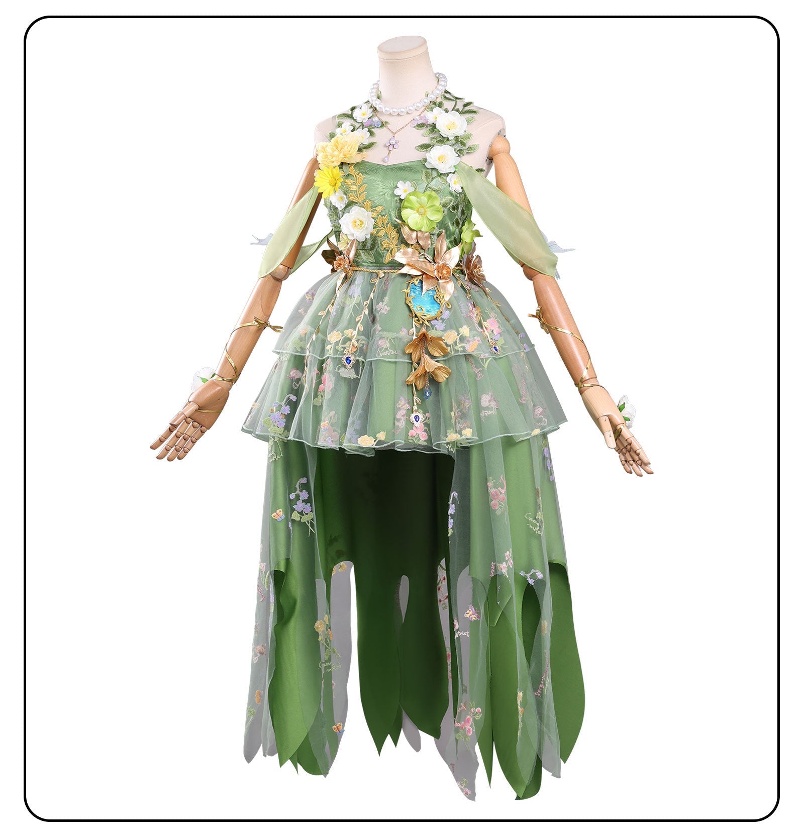 Identity V Gardener’s Nymph Award Costume – Gardener’s Everlasting Summer Cosplay Outfit - Coscosmos