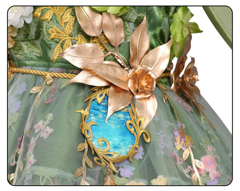 Identity V Gardener’s Nymph Award Costume – Gardener’s Everlasting Summer Cosplay Outfit - Coscosmos
