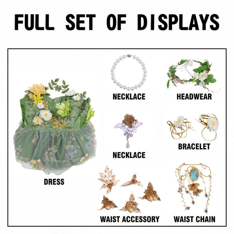 Identity V Gardener’s Nymph Award Costume – Gardener’s Everlasting Summer Cosplay Outfit - Coscosmos