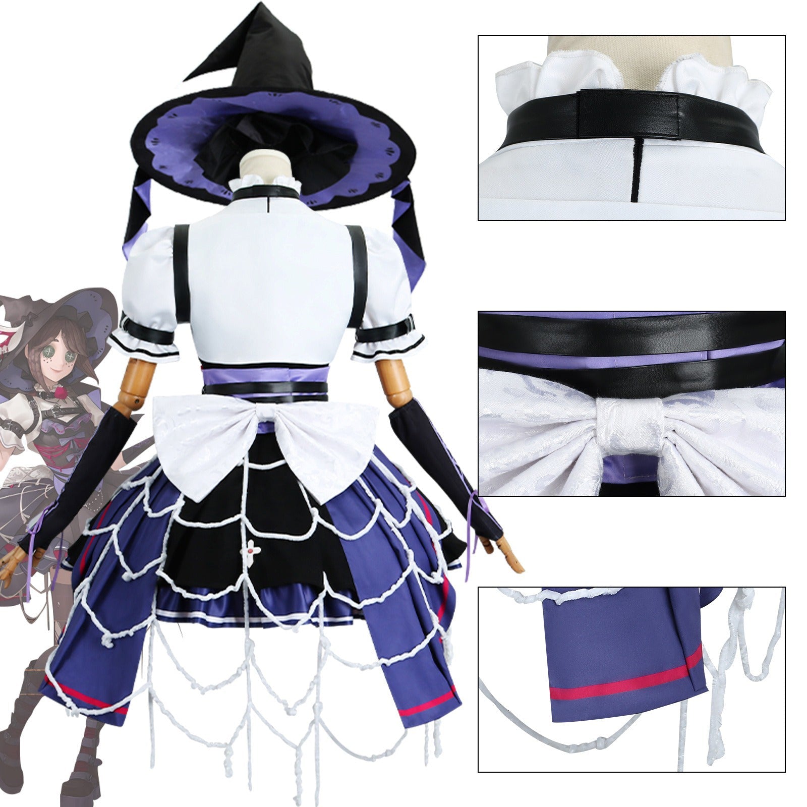 Identity V Halloween Concert Cosplay Costume – Gardener Emma Woods Outfit for Game Anime Fans - Coscosmos