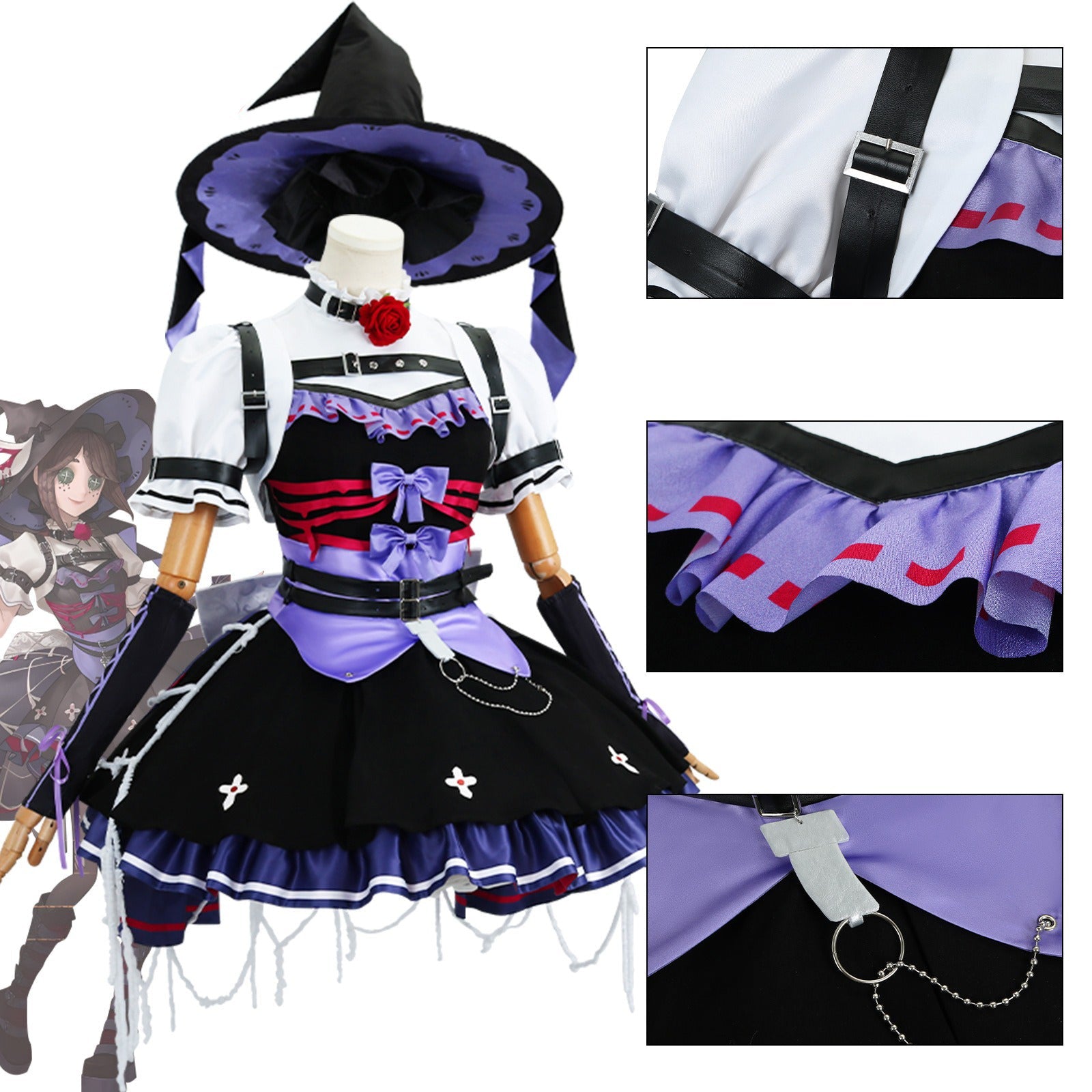 Identity V Halloween Concert Cosplay Costume – Gardener Emma Woods Outfit for Game Anime Fans - Coscosmos