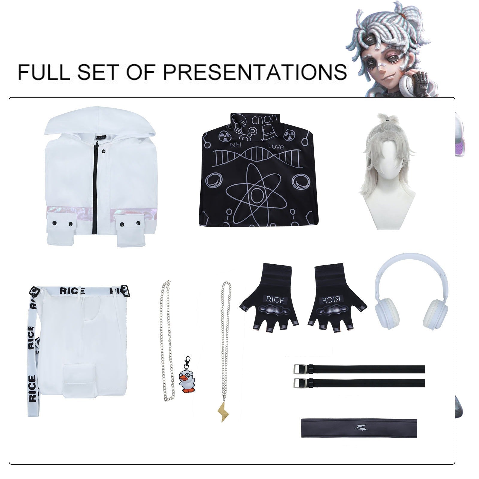 Identity V Prisoner Cosplay Costume – Luca Balsa Linked Skin Version, Game Anime Halloween Outfit for Men, High - Quality Detective Style Halloween Cosplay Uniform - Coscosmos