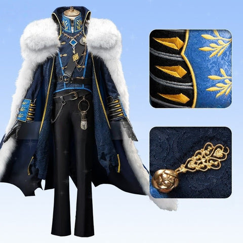 Identity V The Hermit Warden Cosplay Costume Full Set with Cloak - Coscosmos