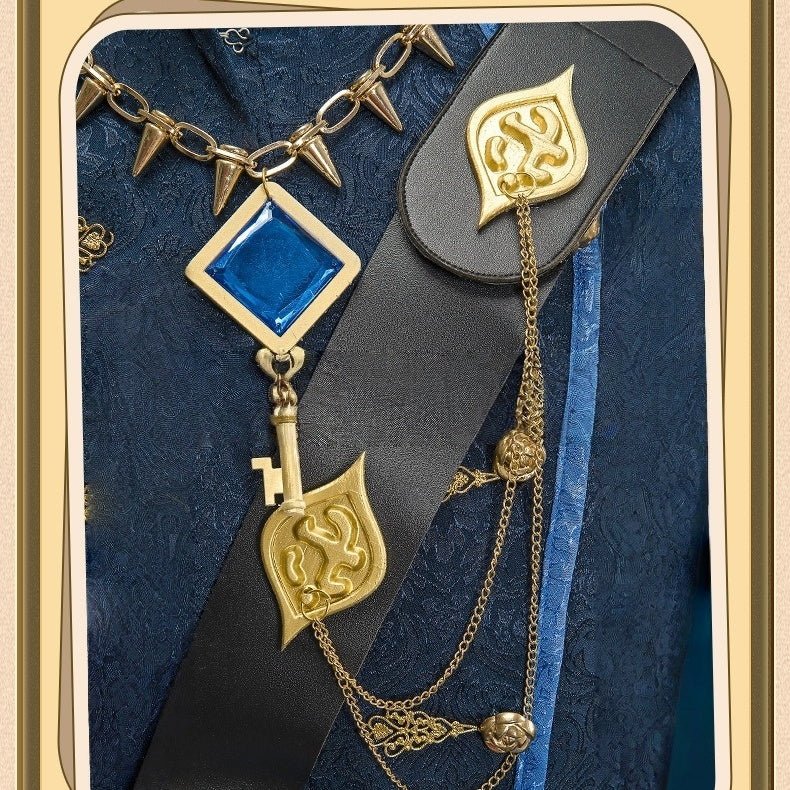 Identity V The Hermit Warden Cosplay Costume Full Set with Cloak - Coscosmos