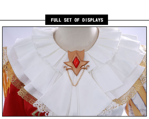 Identity V “The King in the Stars” Cosplay Costume for Toy Merchant, Weeping Clown Cosplay Outfit, Game Anime Apparel for Fans - Coscosmos