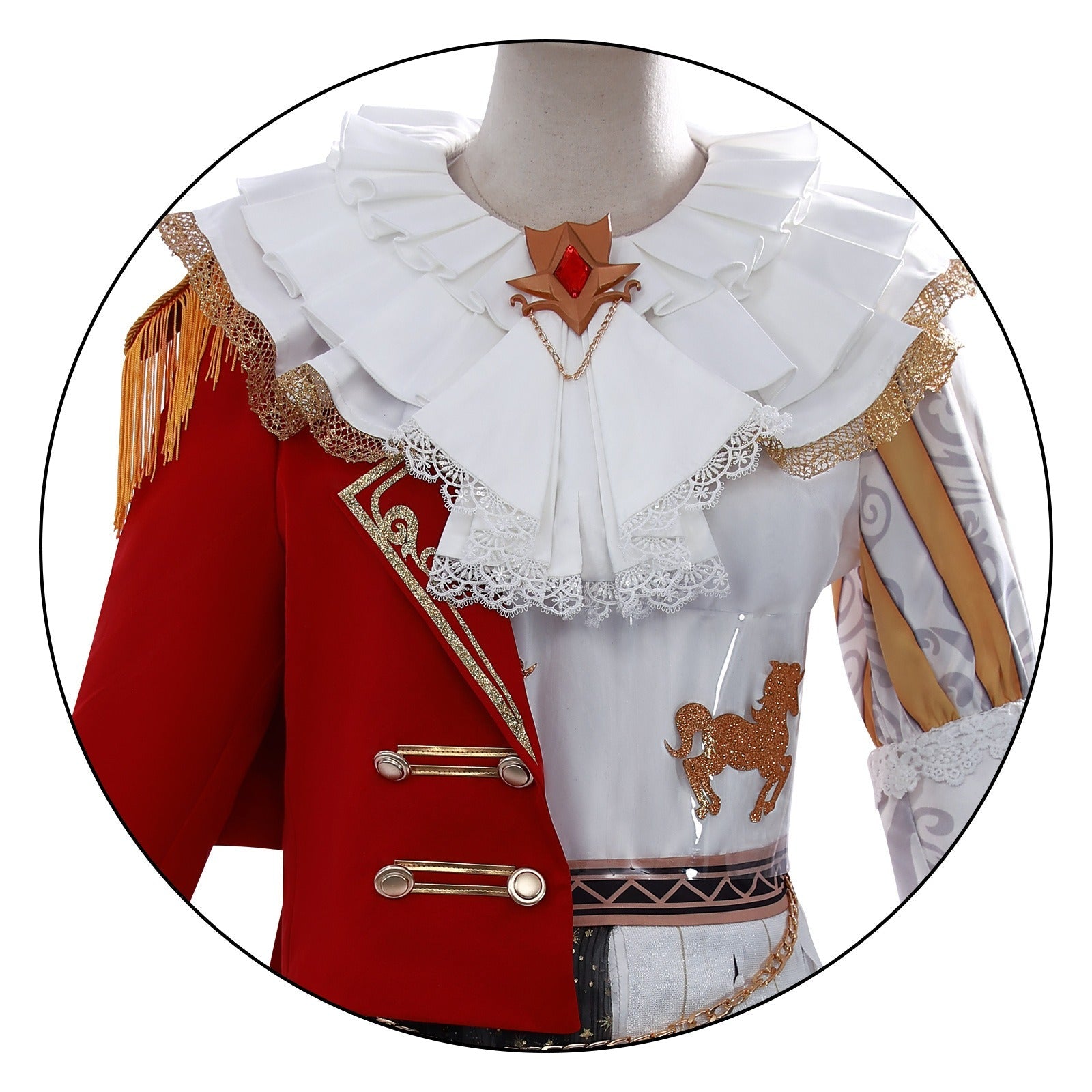 Identity V “The King in the Stars” Cosplay Costume for Toy Merchant, Weeping Clown Cosplay Outfit, Game Anime Apparel for Fans - Coscosmos