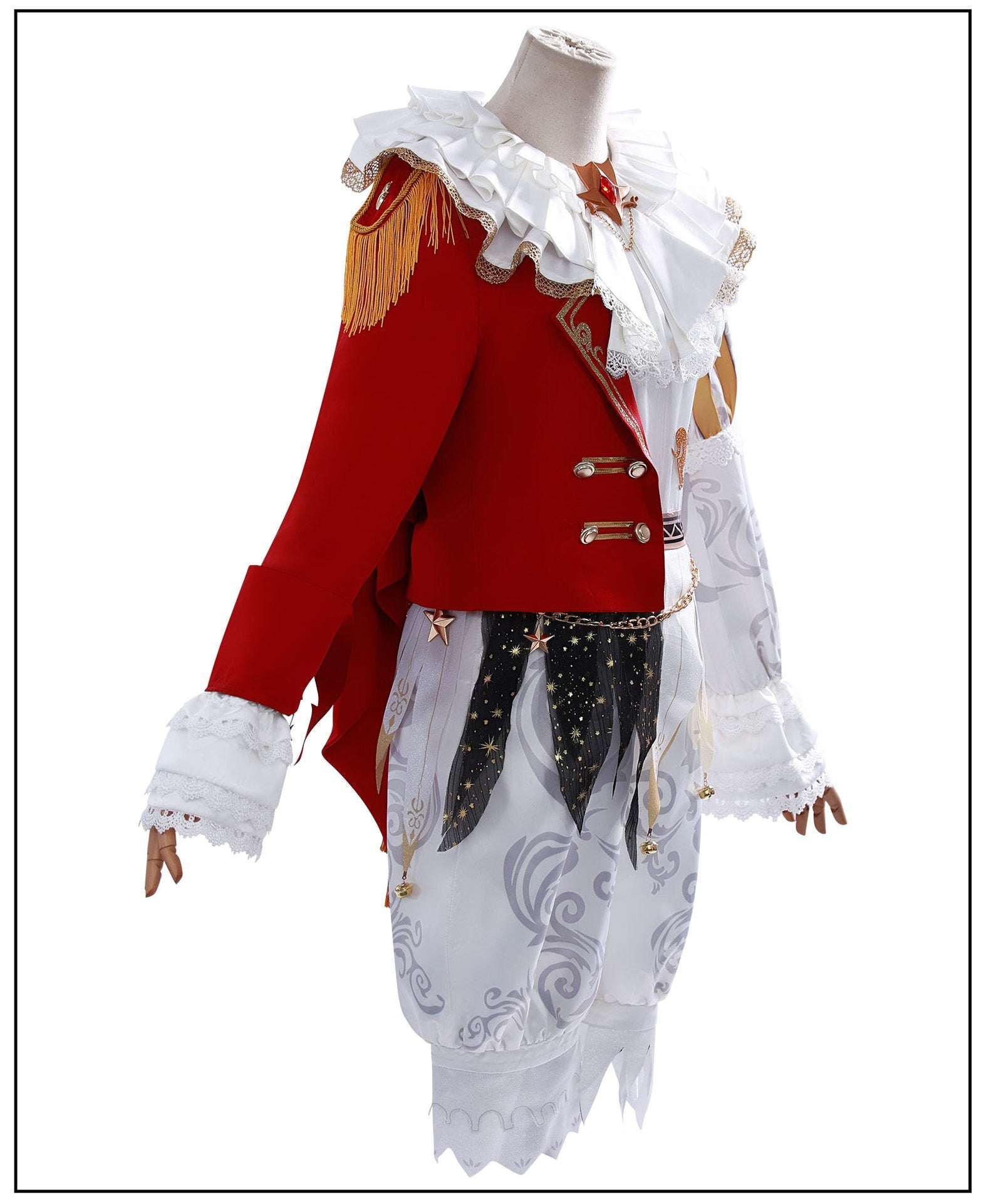 Identity V “The King in the Stars” Cosplay Costume for Toy Merchant, Weeping Clown Cosplay Outfit, Game Anime Apparel for Fans - Coscosmos