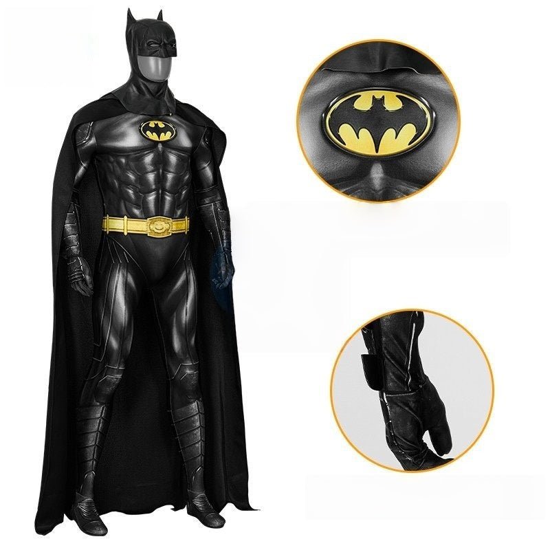 In Stock Movie Version Cosplay: Michael Keaton Batman Bodysuit Costume - Coscosmos
