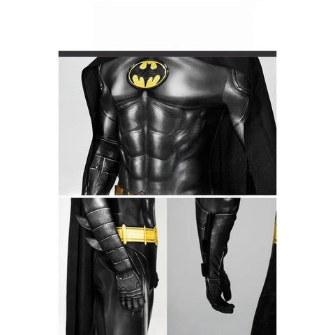 In Stock Movie Version Cosplay: Michael Keaton Batman Bodysuit Costume - Coscosmos