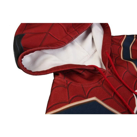 Infinity War Iron Spider Hoodie Sweatshirt Pullover Spiderman Cosplay Costume - Coscosmos