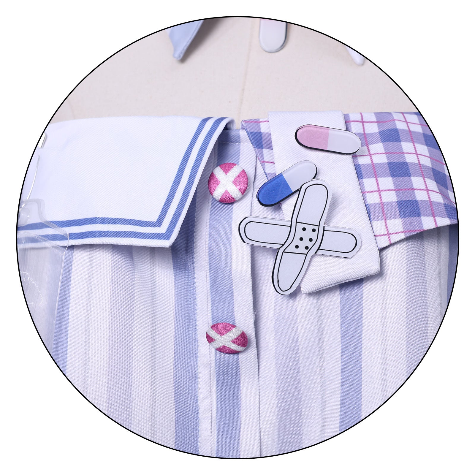 Infinity Warmth Cosplay Costume: Quirky Lolita Maid Nurse Uniform - Coscosmos