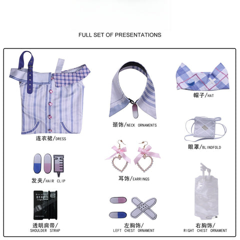 Infinity Warmth Cosplay Costume: Quirky Lolita Maid Nurse Uniform - Coscosmos