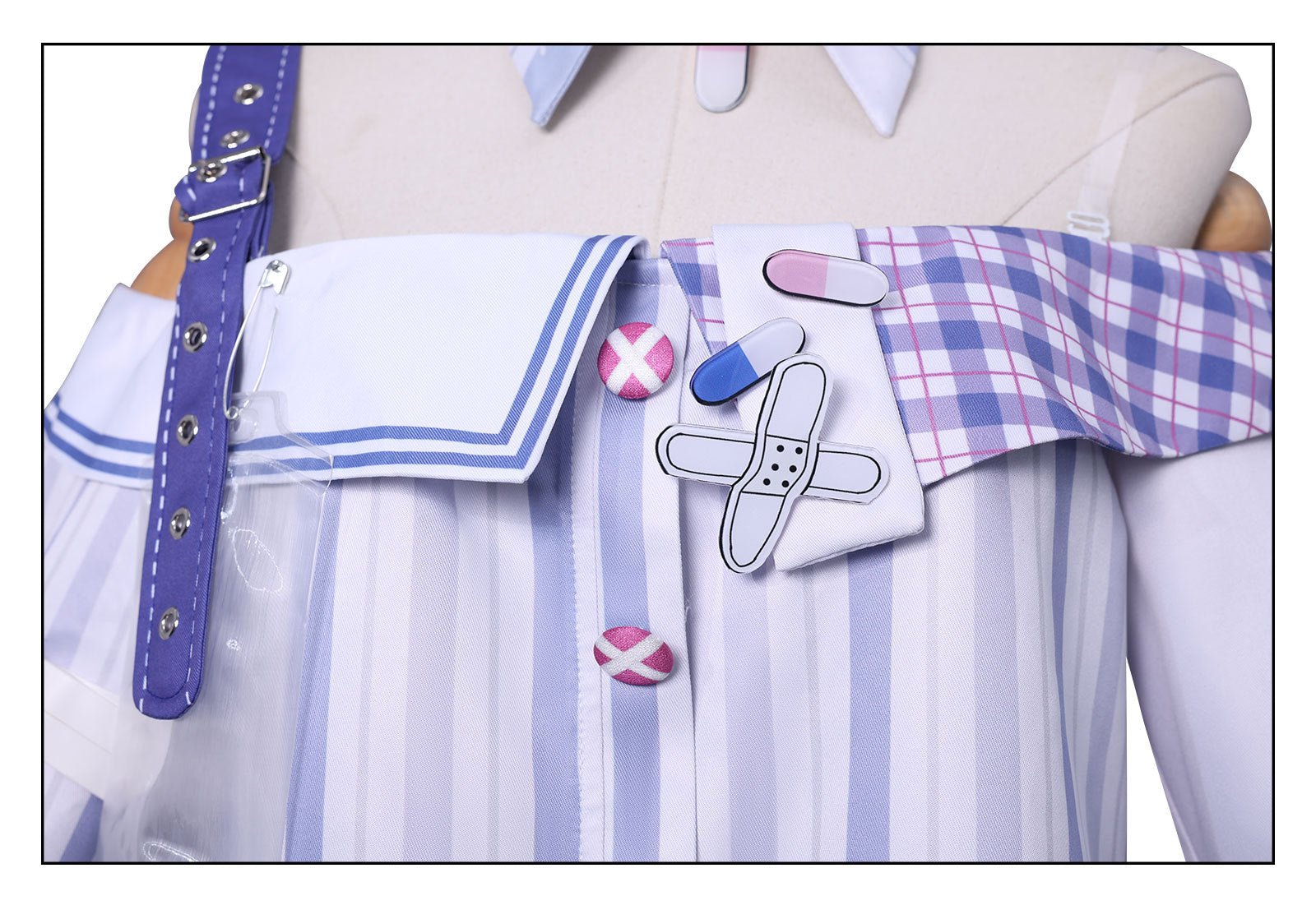 Infinity Warmth Cosplay Costume: Quirky Lolita Maid Nurse Uniform - Coscosmos