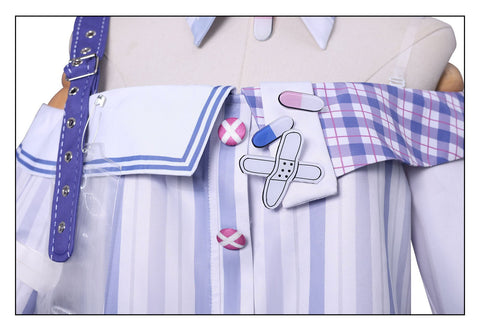 Infinity Warmth Cosplay Costume: Quirky Lolita Maid Nurse Uniform - Coscosmos