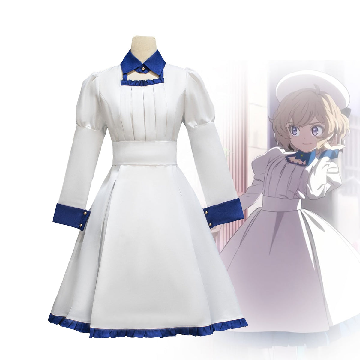 In/Spectre Kotoko Iwanaga Cosplay Costume – Anime Princess Outfit for Women, Fantasy Detective Role - Play Dress, Complete Set with Accessories - Coscosmos