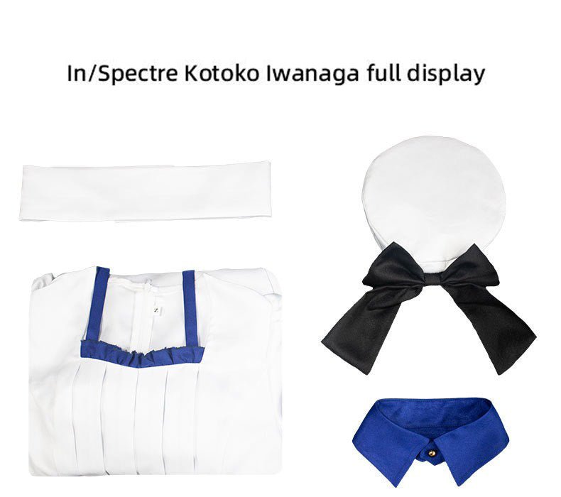 In/Spectre Kotoko Iwanaga Cosplay Costume – Anime Princess Outfit for Women, Fantasy Detective Role - Play Dress, Complete Set with Accessories - Coscosmos