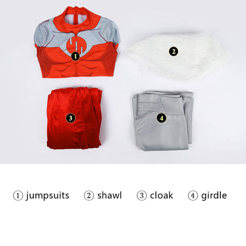 Invincible Trig Cosplay Full Costume, Tight Jumpsuit With Cape, Complete Cosplay Outfit For Fans - Coscosmos
