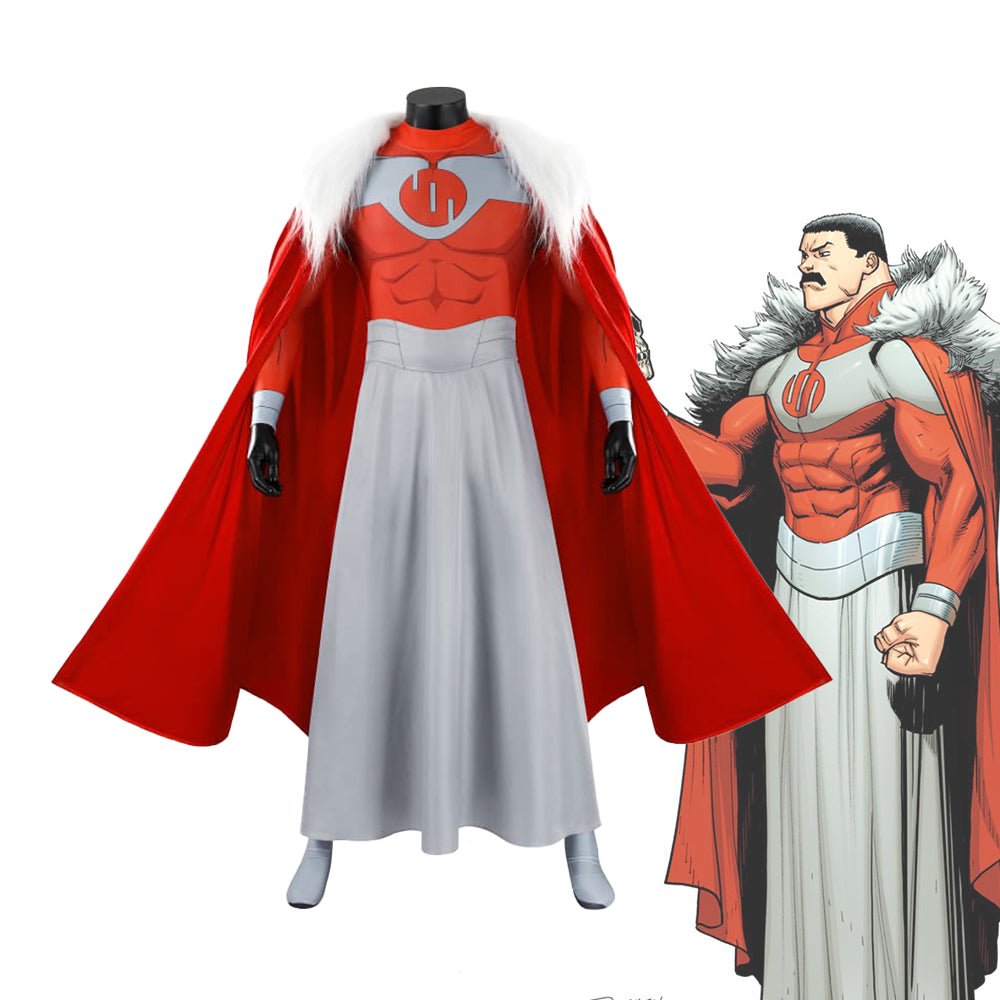 Invincible Trig Cosplay Full Costume, Tight Jumpsuit With Cape, Complete Cosplay Outfit For Fans - Coscosmos