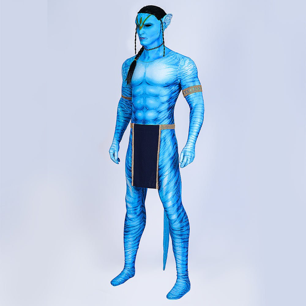 Jake Sully Cosplay Costume - Avatar: The Way of Water Male Warrior Outfit for Halloween & Events - Coscosmos