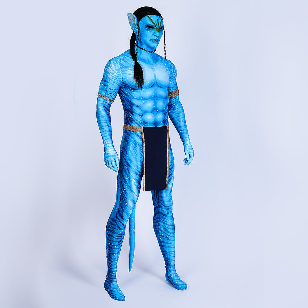 Jake Sully Cosplay Costume - Avatar: The Way of Water Male Warrior Outfit for Halloween & Events - Coscosmos