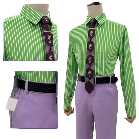 JoJo's Bizarre Adventure: Diamond Is Unbreakable Yoshikage Kira Cosplay Costume - Premium Quality Anime Outfit - Coscosmos