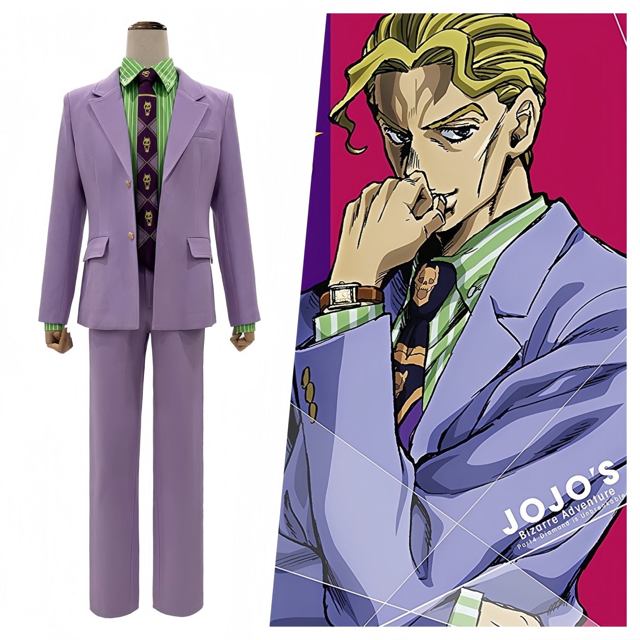 JoJo's Bizarre Adventure: Diamond Is Unbreakable Yoshikage Kira Cosplay Costume - Premium Quality Anime Outfit - Coscosmos