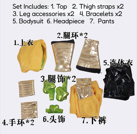 JoJo's Bizarre Adventure DIO Cosplay Costume - Full Set Dio Brando & Gyro Zeppeli Halloween Outfit - Coscosmos