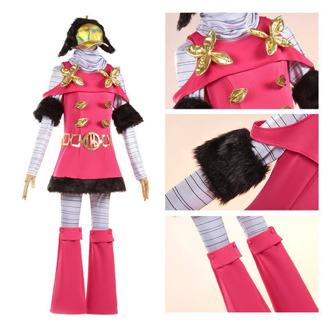 JoJo's Bizarre Adventure Part 7 SBR Cosplay Hot Pants Nun Anime Costume Full Set - Coscosmos