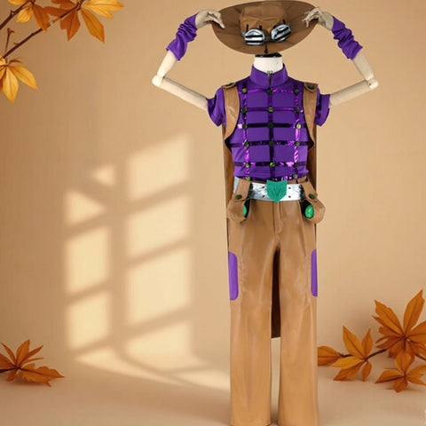 JoJo's Bizarre Adventure Part 7: Steel Ball Run Cosplay Costume - Gyro Zeppeli Outfit for Men and Women - Coscosmos