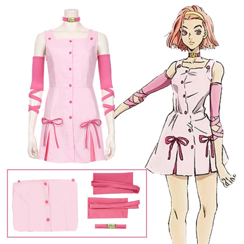 JOJO's Bizarre Adventure Reimi Sugimoto Cosplay Costume Full Set Anime Women's Outfit - Coscosmos