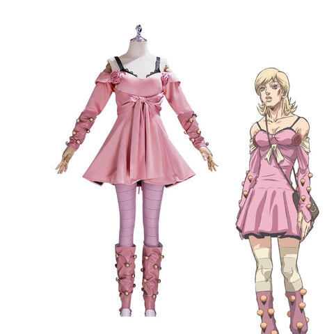 JoJo's Bizarre Adventure Steel Ball Run Lucy Steel Cosplay Costume, Lucy Steel Same Outfit - Coscosmos