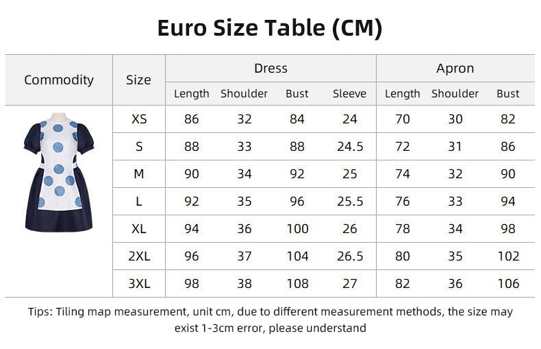 JoJo's Bizarre Adventure Suzie Q Cosplay Costume - Maid Apron Skirt Set Anime Outfit - Coscosmos