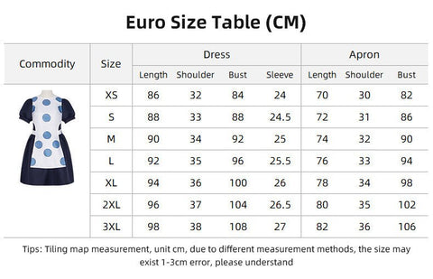 JoJo's Bizarre Adventure Suzie Q Cosplay Costume - Maid Apron Skirt Set Anime Outfit - Coscosmos