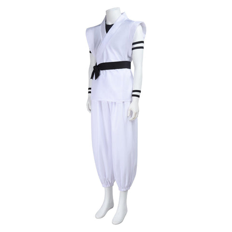 Jujutsu Kaisen Ryomen Sukuna White Kung Fu Suit Cosplay Costume Full Set - Coscosmos