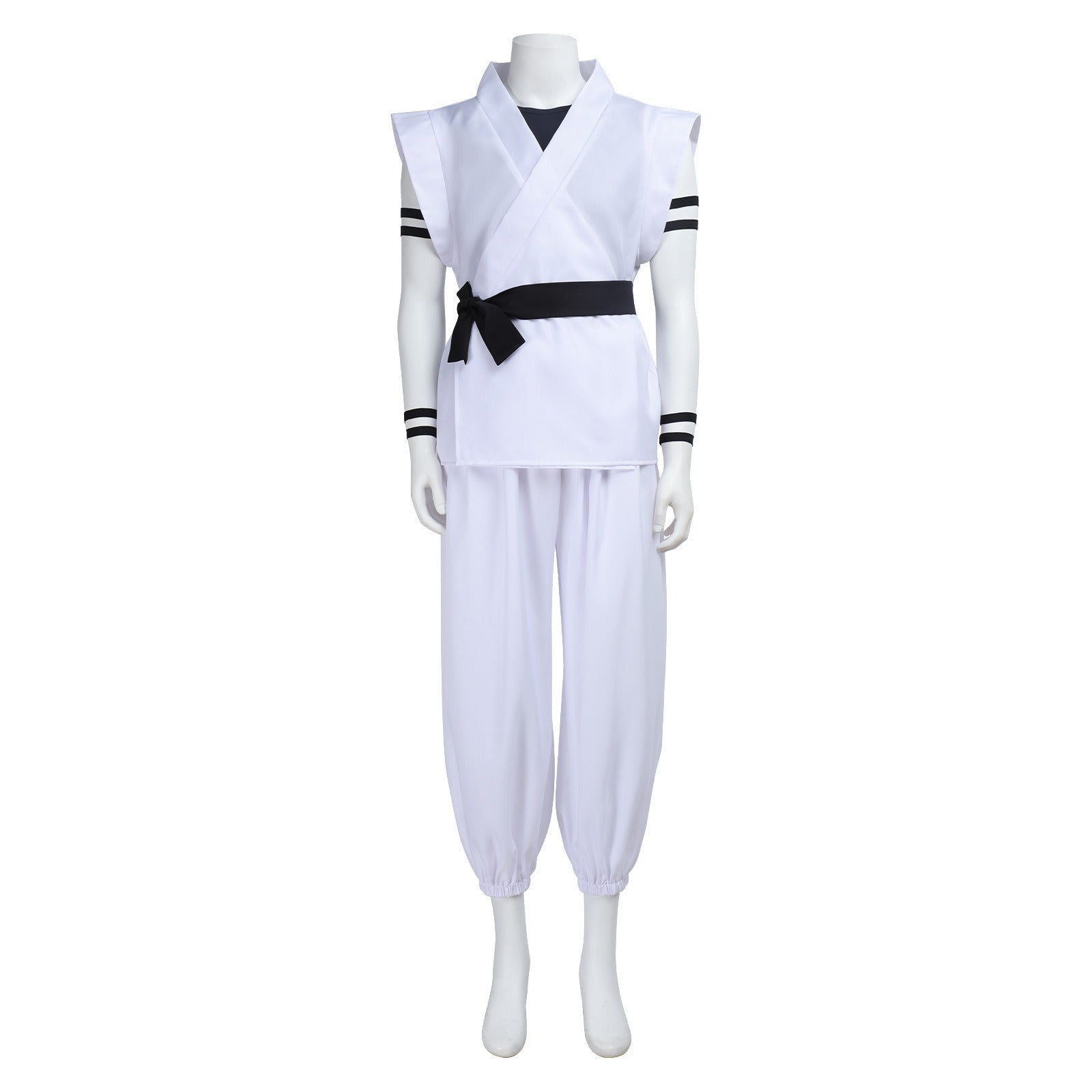 Jujutsu Kaisen Ryomen Sukuna White Kung Fu Suit Cosplay Costume Full Set - Coscosmos