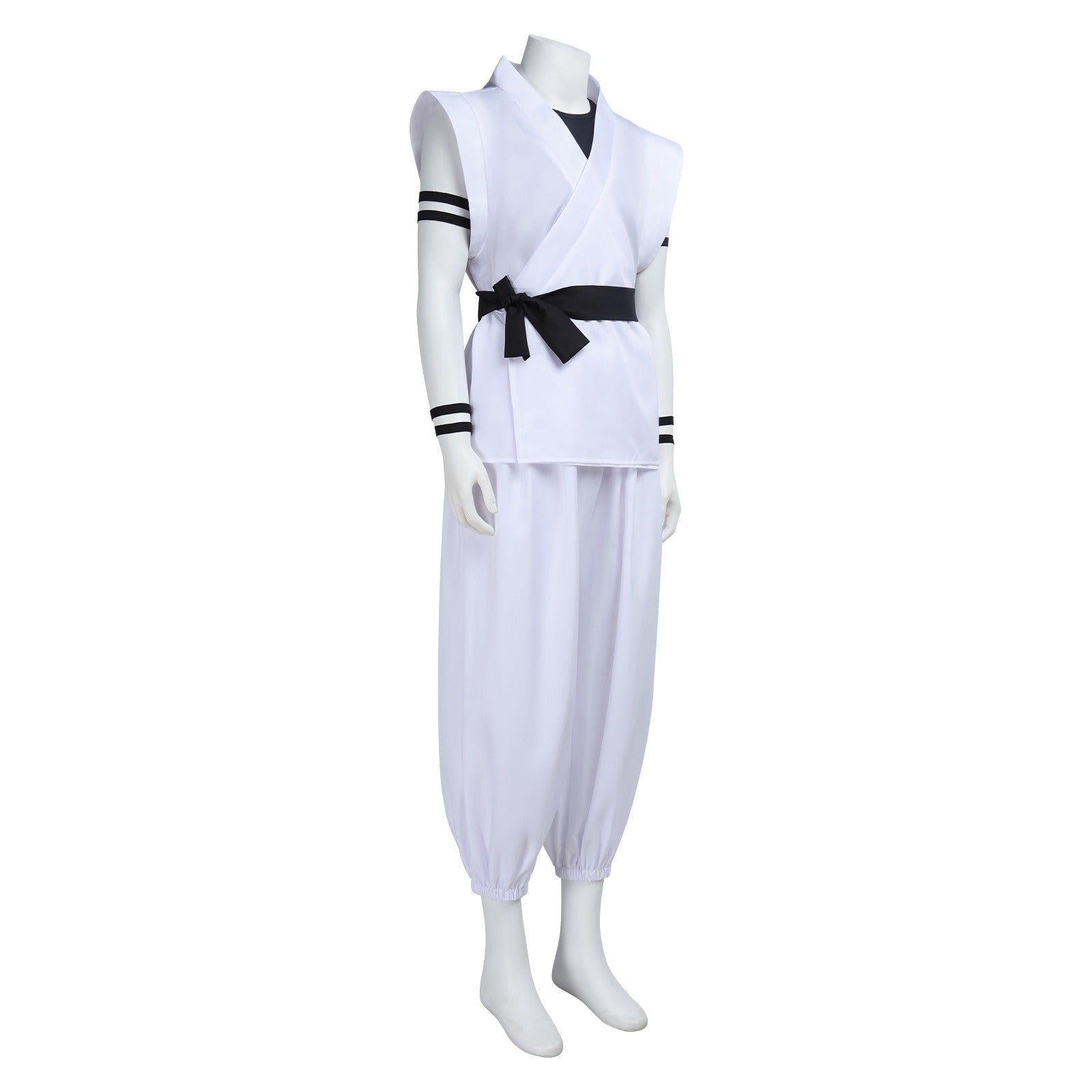 Jujutsu Kaisen Ryomen Sukuna White Kung Fu Suit Cosplay Costume Full Set - Coscosmos