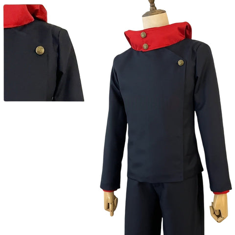 Jujutsu Kaisen Yuji Itadori Cosplay Costume High School Uniform Roleplay Outfit - Coscosmos