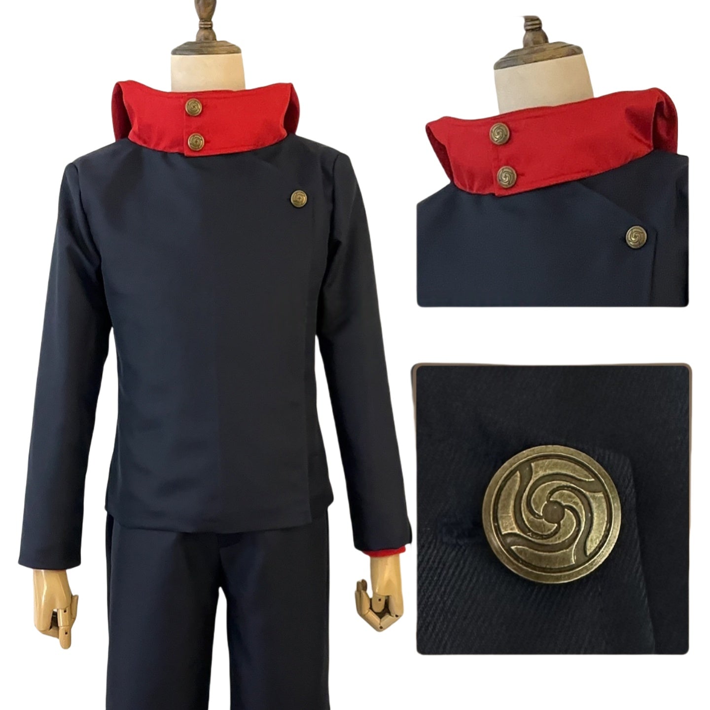 Jujutsu Kaisen Yuji Itadori Cosplay Costume High School Uniform Roleplay Outfit - Coscosmos