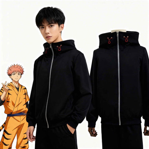 Jujutsu Kaisen Yuji Itadori Hoodie - Official Character Cosplay and Casual Wear - Coscosmos
