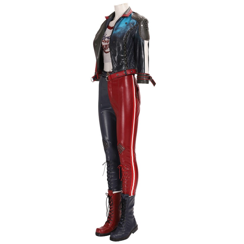 Justice League Suicide Squad Harley Quinn Cosplay Costume - Premium Quality Movie Outfit - Coscosmos