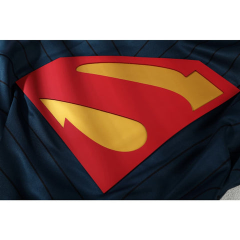 Justice League Superman Black Suit Full Set Cosplay Costume - Coscosmos