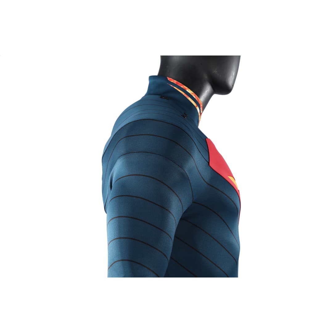Justice League Superman Black Suit Full Set Cosplay Costume - Coscosmos