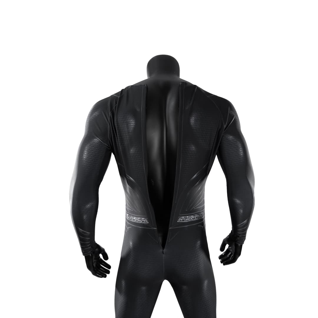 Justice League Superman Black Suit Full Set Cosplay Costume - Coscosmos